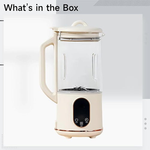 1200 Ml Milk Maker Portable Blender with Six Functions Self-Cleaning Quiet Operation 40.6 Fl Oz Capacity Beige