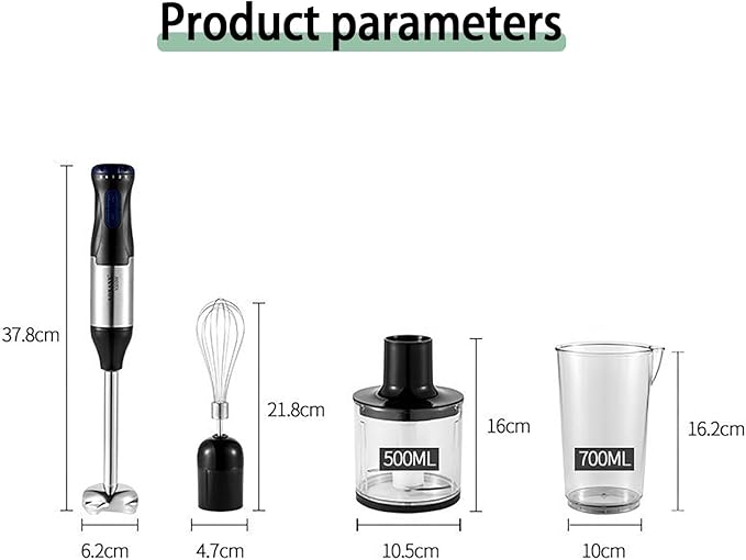 4-in-1 Electric Blender Handheld Immersion Beater stand mixer Meat Grinder with 5 Speed 1000W Multi Function Stick Blender for Food Purees Juices and More