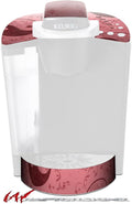 Decal Style Vinyl Skin compatible with Keurig K40 Elite Coffee Makers Feminine Yin Yang Red (COFFEE MAKER NOT INCLUDED)