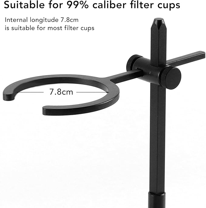 AUNMAS Pour Over Coffee Stand Aluminum Alloy Adjustable Dripper Station for Home Office Brewing Portable with Antislip Base Even Water