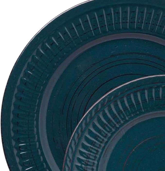 Dinnerware Set 16 Pieces - Teal (Teal)