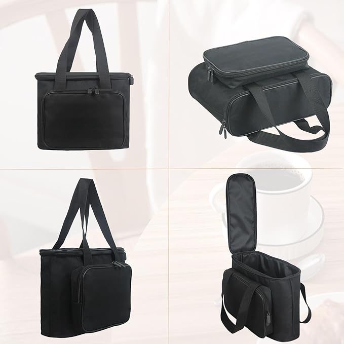 Carrying Bag for Keurig K-Mini Mate Single Serve Coffee Maker Portable Single Serve Coffee Maker Travel Carrying Case Thick Padded for Protection Storage Tote Bag for Coffee Machine