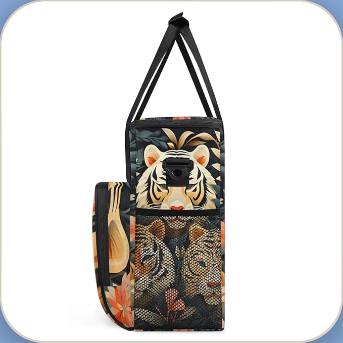 Tigers Coffee Maker Carrying Bag Portable Travel Storage Tote Bag Compatible with K-Mini or K-Mini Plus Single Serve Coffee Brewer Carrying Case with Multiple Pockets &amp Shoulder Strap