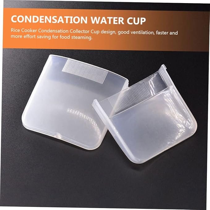 LIFKOME 50pcs Electric Cooker Accessory Condensation Collector Cups Rice Cooker Condensation Collector Plastic Cups