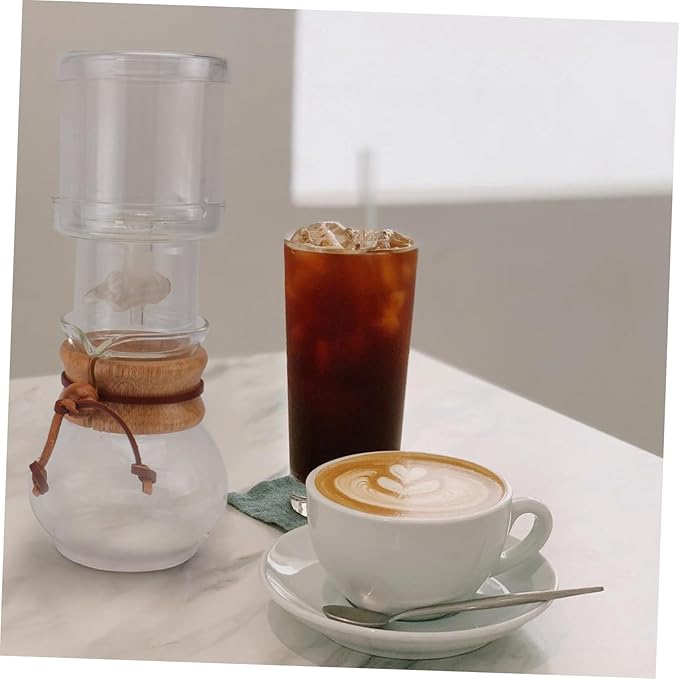 1Set Glass Cold Brew Coffee Pot Drip Coffee Maker Easy to Clean Portable and Lightweight Design Craftsmanship