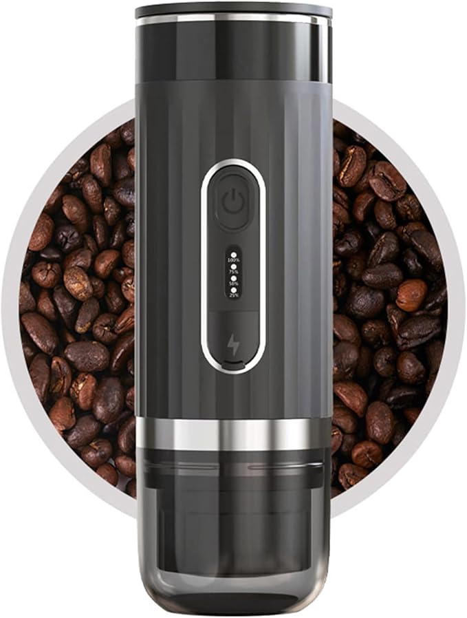 12V 24V Car Coffee Maker Portable Coffee Maker Leakproof Thermal Insulation Compact Design for Travel Camping Home Office Use ABS