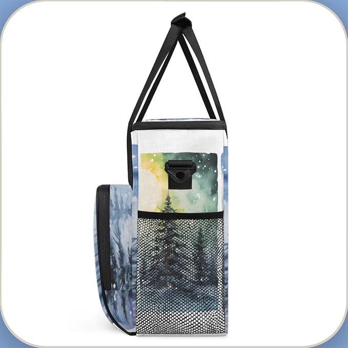 Magic Christmas Tree Coffee Maker Carrying Bag Portable Travel Storage Tote Bag Compatible with K-Mini or K-Mini Plus Single Serve Coffee Brewer Carrying Case with Multiple Pockets &amp Shoulder St