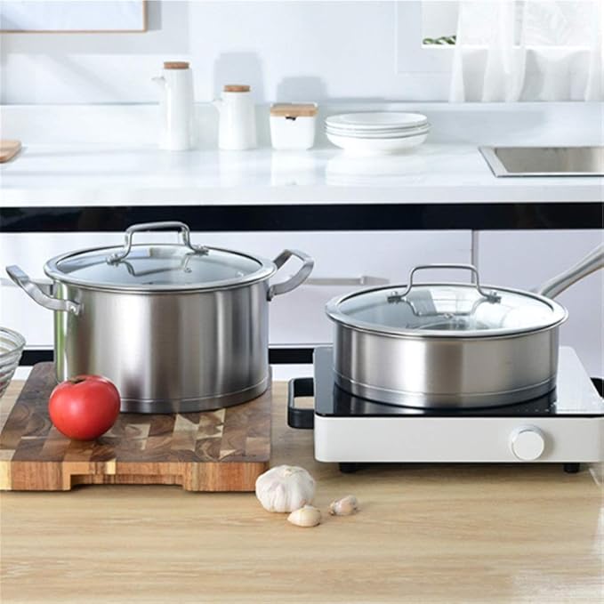 Pot Set Stainless Steel Cookware Set Professional for Home Restaurant Cookware Pots and Pans Set Cooking Utensils Cookware Cooking Set