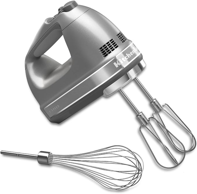 KitchenAid K400 Variable Speed Blender with Tamper - KSB4028 - Contour Silver 56 ounces &amp 7-Speed Hand Mixer - KHM7210 - Contour Silver