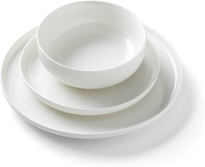 Oneida 899205 24 Seven White 24-Piece Dinnerware Set Service For 8