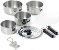 J-kitchens Single Handle Pot Removable 4-Piece Set 5.5 inches (14 cm) 6.3 inches (16 cm) 7.1 inches (18 cm) 7.9 inches (20 cm) IH Compatible Made in Japan Original Tag Included