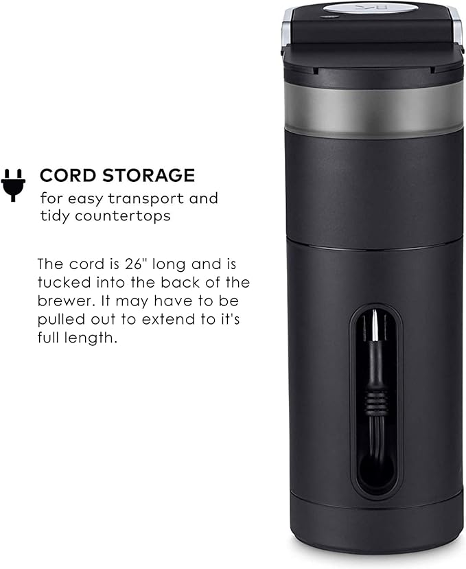 Keurig K-Mini Single Serve K-Cup Pod Coffee Maker 6 to 12oz Brew size with Cord Storage Perfect for Small Spaces Black