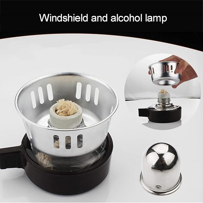 3-5 Cup Syphon Maker Vacuum Coffee Maker for Brewing Coffee and Tea with Extended HandleCoffee Glass Syphon SiphonCoffee Machine Filter3