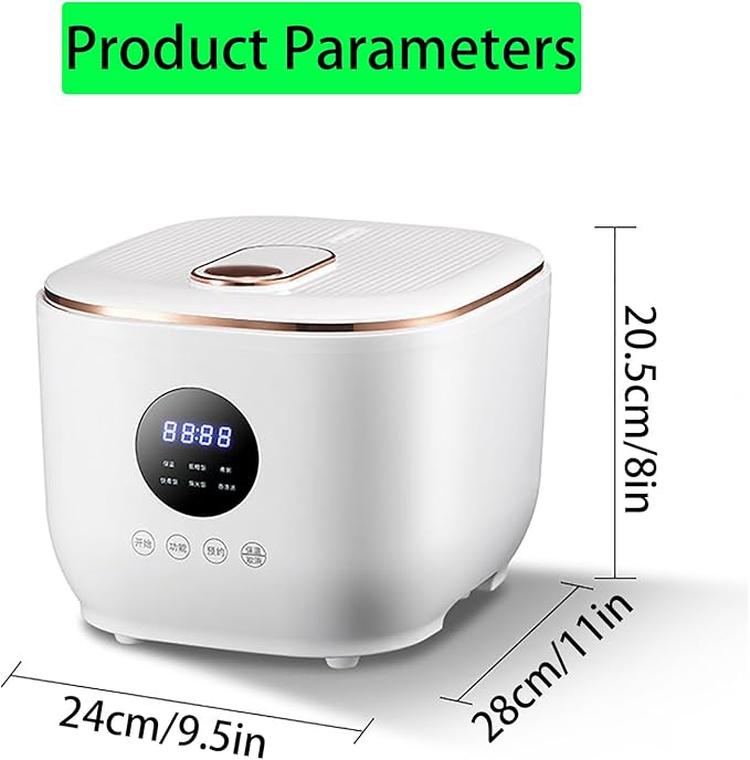 Low Sugar Rice Cooker 3L Portable Rice Cooker 5 Cooking Modes 24-Hour Smart Appointment 8 Hours Heat Preservation