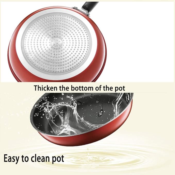 Pots and Pans Set – 3 Piece Cookware Set Non Stick – Induction-Sturdy and Comfortable Handle-Gas and Electric Hobs-Easy to Clean Pans