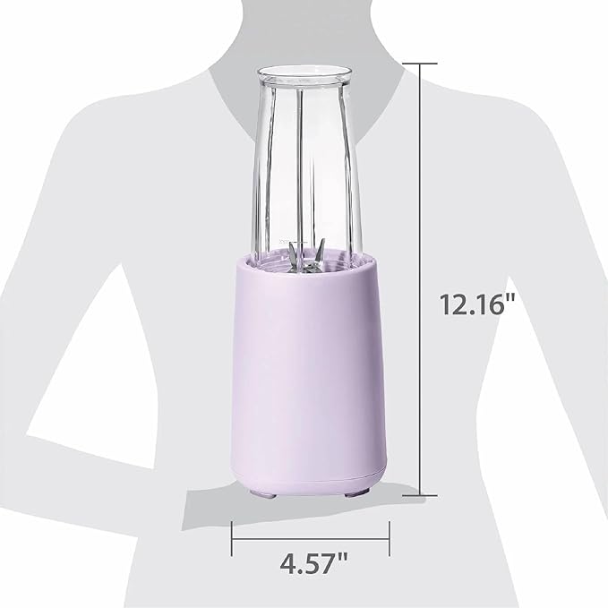 Personal Blender Set 12-Piece 240W Compact Single Serve Blender with Blending and Grinding Cups BPA-Free Dishwasher Safe (Lavender)