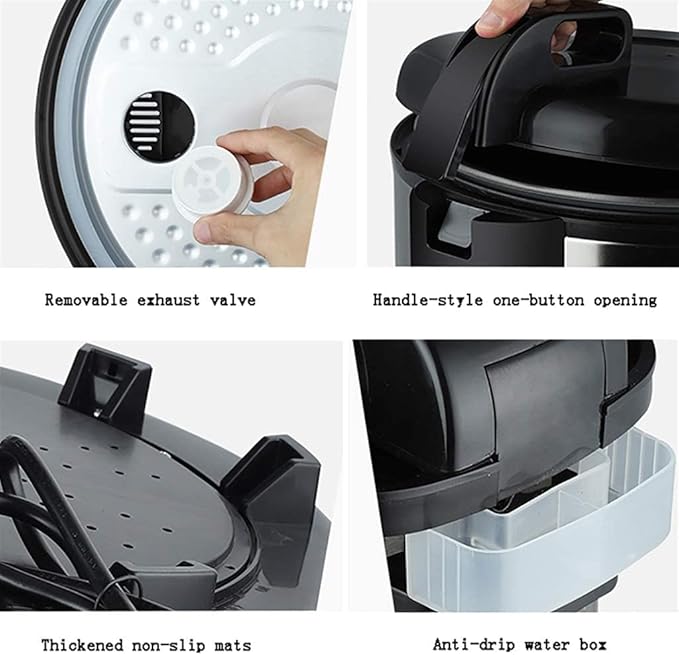 Rice Cooker Large Capacity Household/Commercial Large Rice CookerfFor 9-40 People (13L1900W) ()