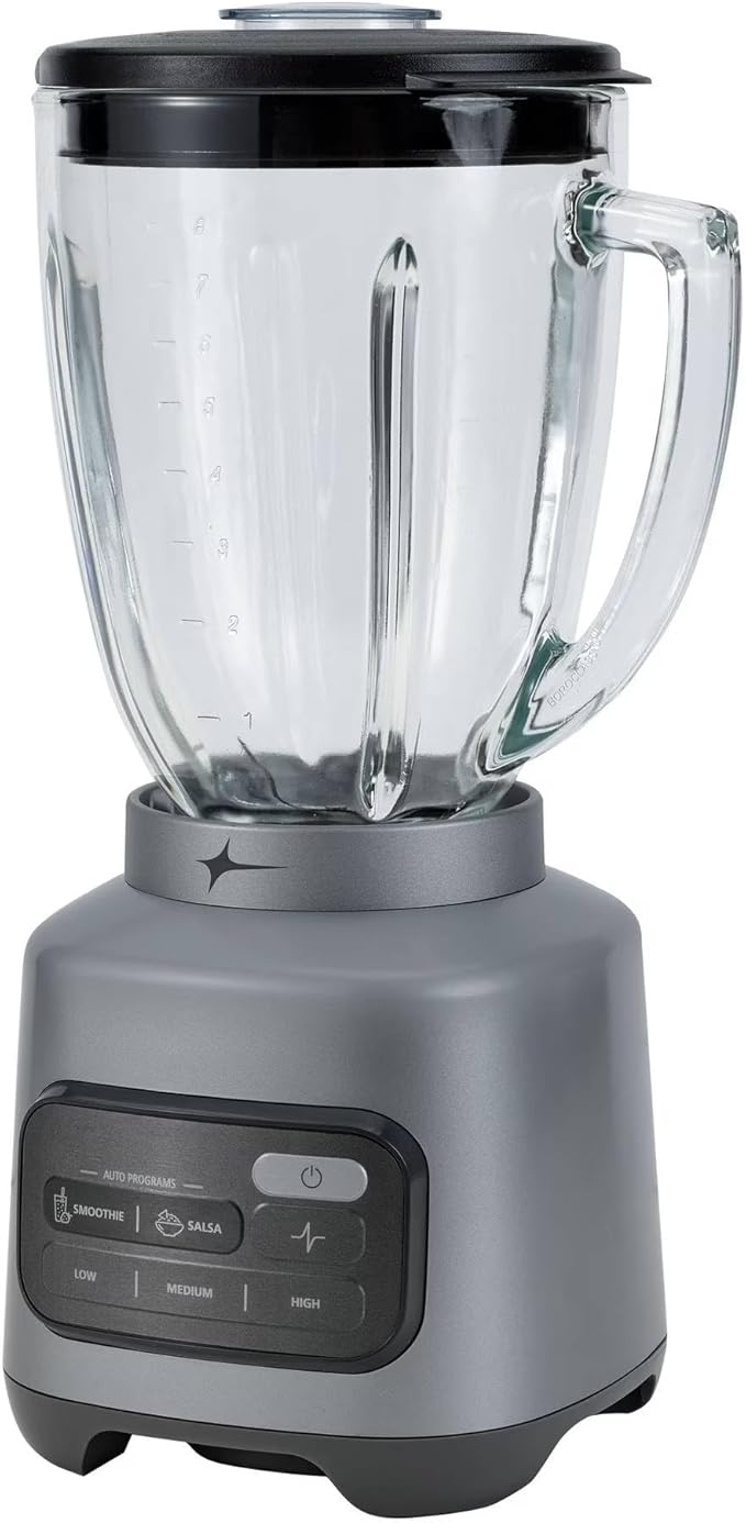 One-Touch Glass Blender 8-Cup Glass Jar Smoothie Blend
