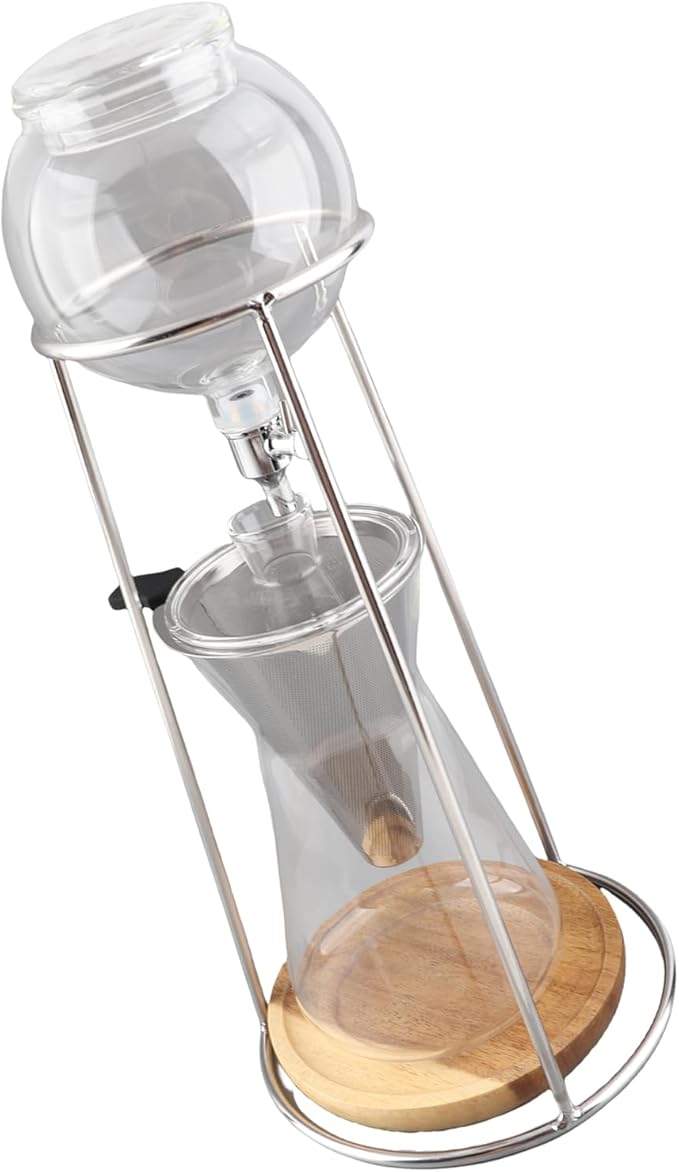 Dripper Hand Brew Coffee Maker Premium Borosilicate Glass Heat Proof Coffee Maker Portable Cold Brew Ideal for Home Bar &amp Hotel Use