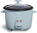 COOK WITH COLOR 6 Cup Rice Cooker 300W - Effortless Cooking and Perfectly Cooks 3 Cups of Raw Rice for 6 Cups of Cooked Rice Blue