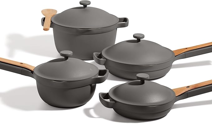 Our Place Cookware Set - Complete 13-Piece Set Including Always Pan 2.0 Mini Always Pan Perfect Pot and Mini Perfect Pot | Multifunctional Toxin-Free Nonstick | Replaces 36 Pieces | Char