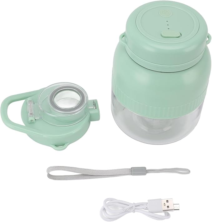 Portable Blender 500ml Portable Juicer Cup Rechargeable Personal Blender with for Shakes and Smoothies Multifunctional Use Easy to Clean