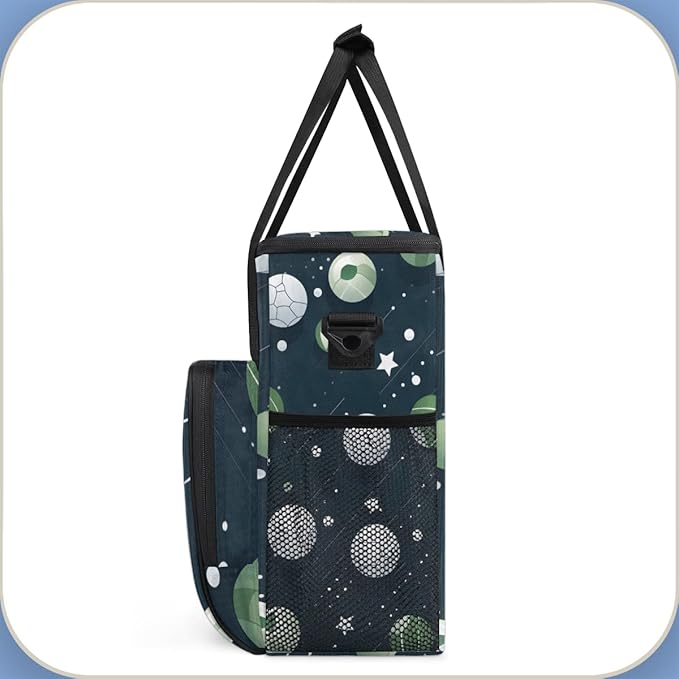 Cute Football Coffee Maker Carrying Bag Sport Football Travel Storage Bag Compatible with K-Mini or K-Mini Plus Single Serve Coffee Brewer Carrying Case with Multiple Pockets &amp Shoulder Strap