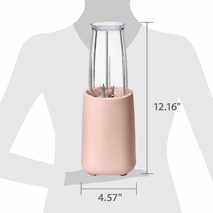 Personal Blender Set 12-Piece 240W Compact Single Serve Blender with Blending and Grinding Cups BPA-Free Dishwasher Safe (Rose)