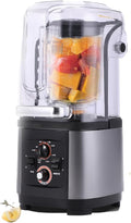 Soundproof Commercial Blender 2200W with Quiet Shield 2L Pitcher FastIce Crusher Smoothie and Milkshake Maker Self Cleaning Digital Control