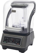 Commercial Blender1600W - 2L/67.63oz Heavy Duty Commercial Mixers for Smoothies9-Speed Quiet Blender with Vibration Reduction for Restaurants &amp Cafes