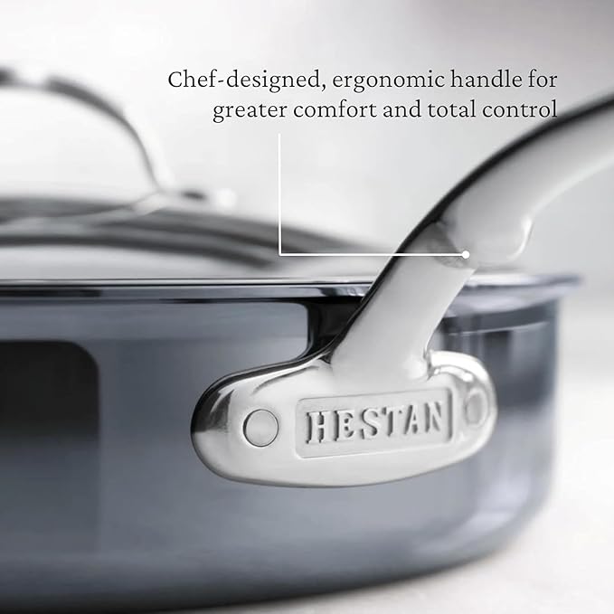 Hestan - NanoBond Collection - Titanium Stainless Steel 5-Piece Essential Cookware Set - Toxin PFAS &amp Chemical Free Clean Cookware Induction Cooktop Compatible