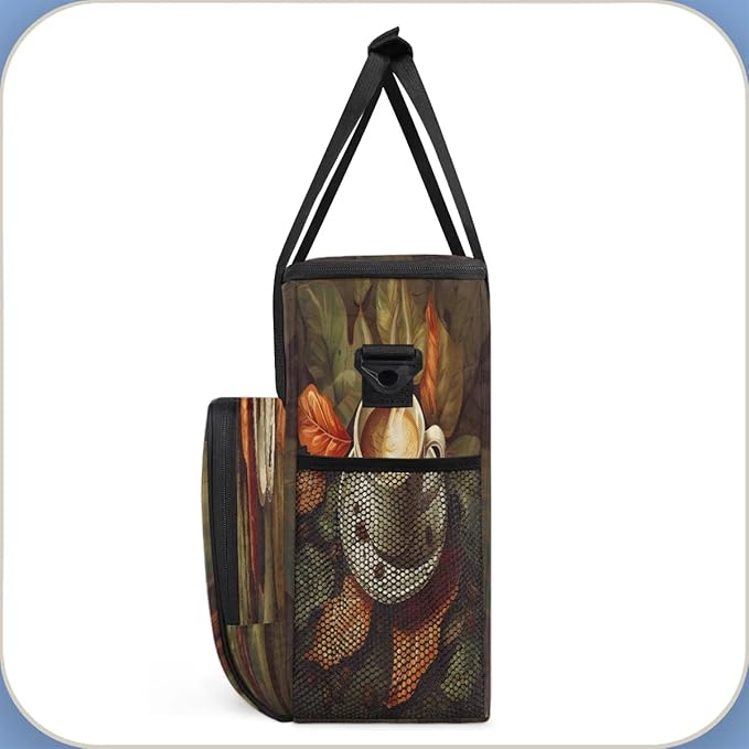 Coffee Themed Coffee Maker Travel Bag for K-Mini or K-Mini Plus Single Serve Coffee Brewer Portable Storage Tote Case for Tarvel