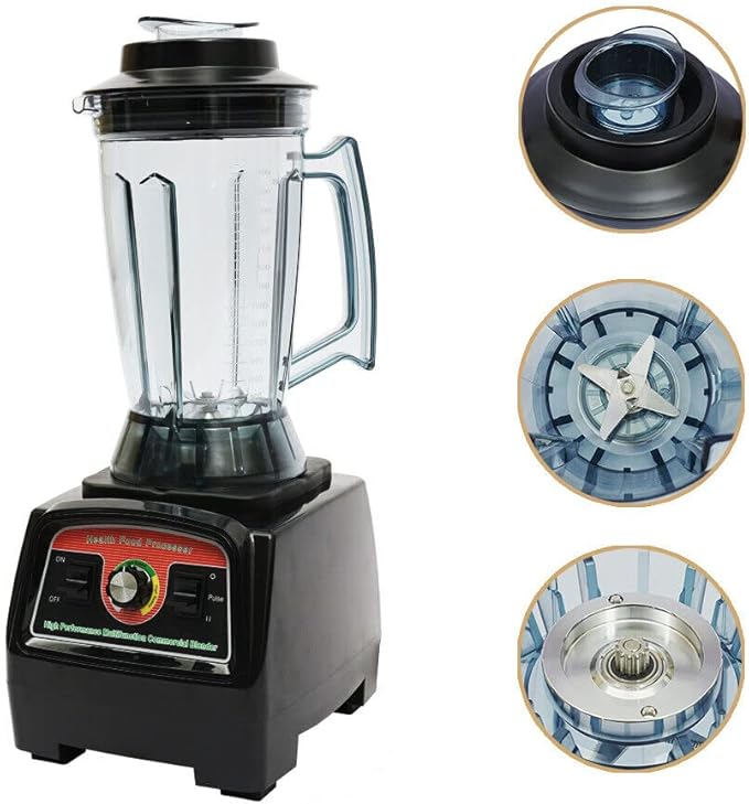 Commercial Countertop food mixer 132 Oz 2800W Heavy Duty Frozen Fruit Juicer Food Processor Machine Ice Crusher Large Smoothie food mixer