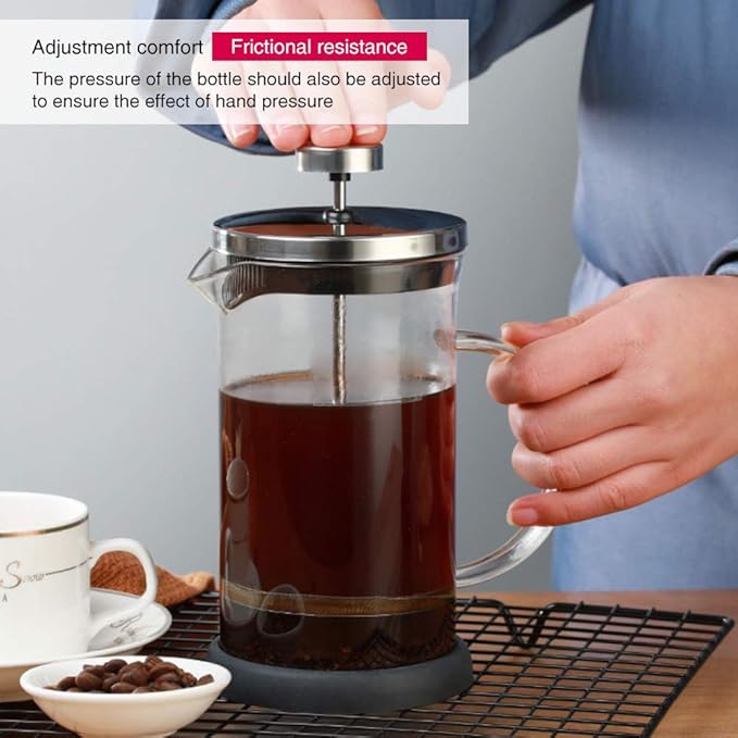 Coffee Press Filtration Stainless Steel Drinkware Manual Coffee Maker Tea Pot Portable French Press Pots(350ml)