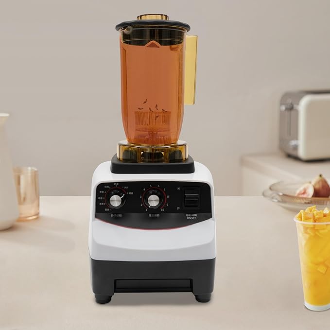 Tea Brewing Machine 50.72oz Smoothie Blender with 4 Cups 1800W Multifuction Food Blender Shaking Machine Smoothie Maker-10 Speed