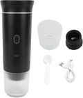 Portable Coffee Maker Rechargeable Electric Handheld Car Coffee Machine for Travel Office Household with 2500mAh Battery Slim Design (Black)