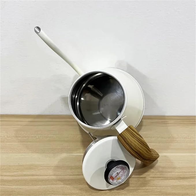 Pour Over Coffee Kettle Stainless Steel Coffee Maker Hand Drip Coffee Kettle with Thermometer Gooseneck Kettle Coffee Pot for TeaCoffee(Gray)