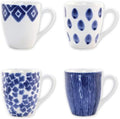 Vietri Viva Santorini Collection Italian Dinnerware Sets (Mugs Set of 4)