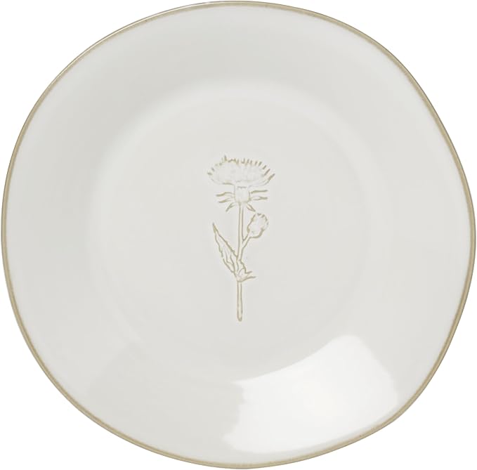 Lenox Dinnerware Set Homespun 12-Piece Set Service For 4 Stoneware Material Dishwasher &amp Microwave Safe Home And Kitchen Dishes Kitchen And Dining Plates And Bowls Sets (White 12 Pieces)