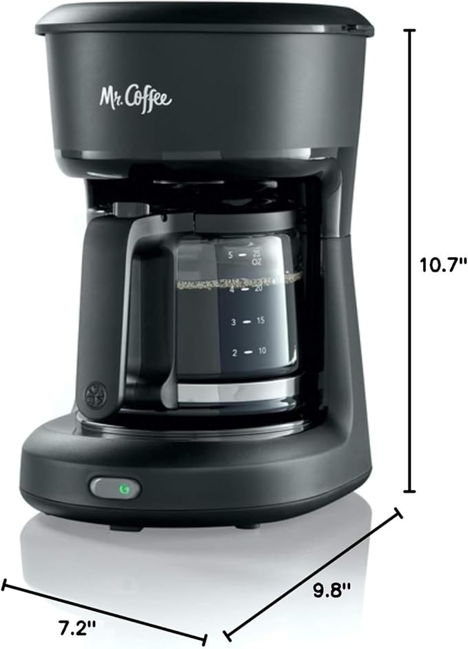 Mr. Coffee® 5-Cup Mini Brew Switch Coffee Maker Black