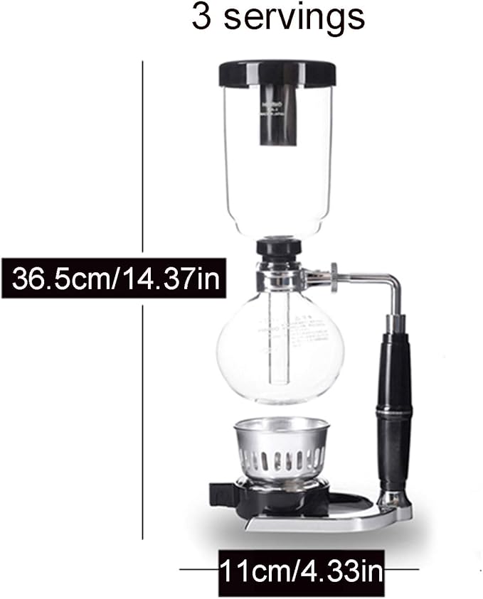 Style Siphon Coffee MakerSyphon Coffee PotResistant GlassTea Siphon PotSiphon Artisanal Coffee MachineCoffee Machine Filter for Home Kitchen Use3