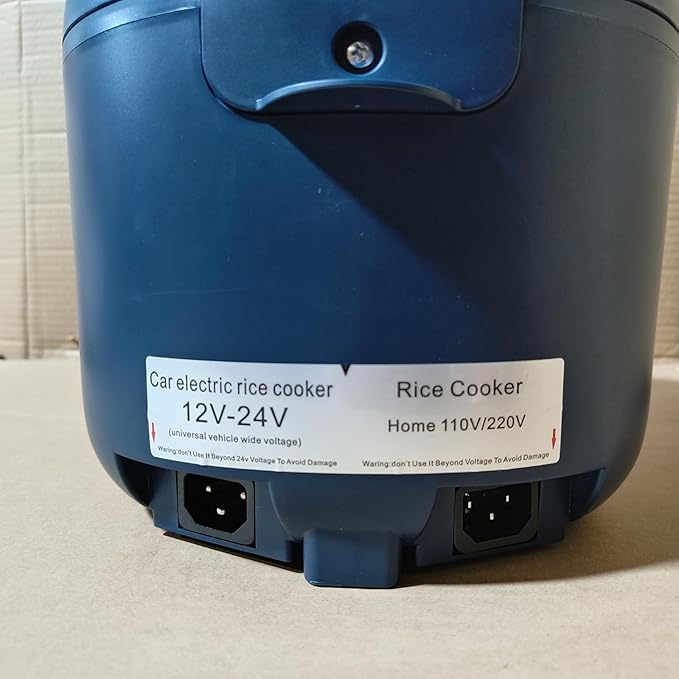 Car Rice Cooker 12V/24V/110V/220V Electric Rice Cooker 2-5 People 24 Hours Intelligent Reservation 8 Cooking Modes Non Stick Inner Pot