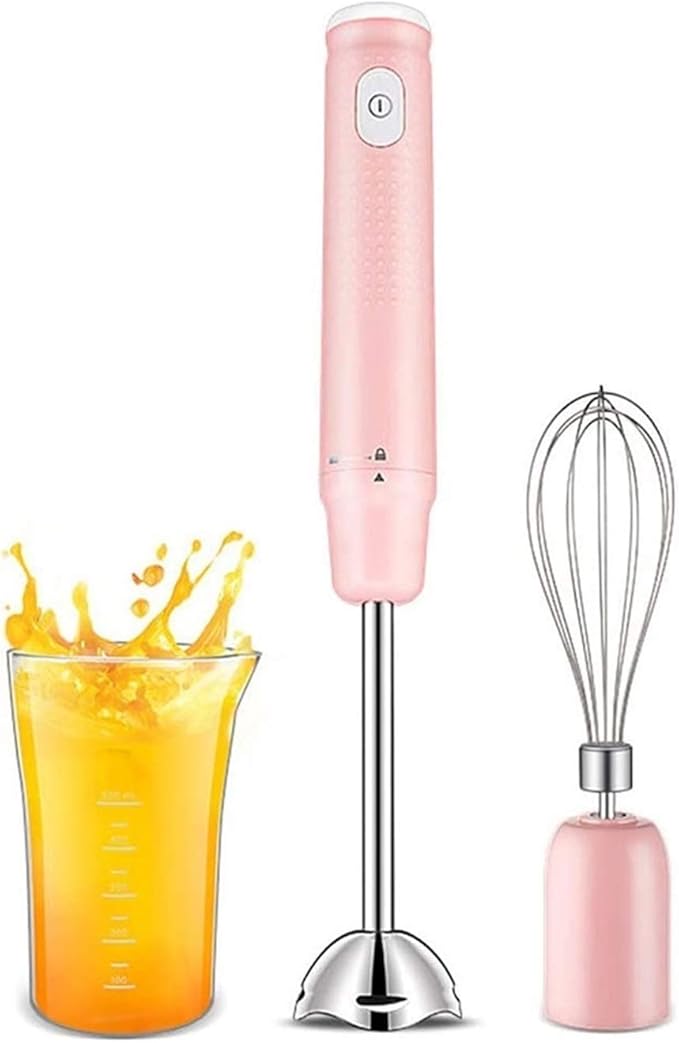 120 Watt Immersion Multi-Purpose Hand Blender Heavy Duty Copper Motor Brushed 304 Stainless Steel with Whisk Attachments