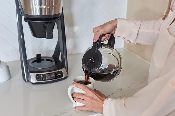 BUNN HB Heat N Brew Programmable Coffee Maker 10 cup Stainless Steel 46500.0003