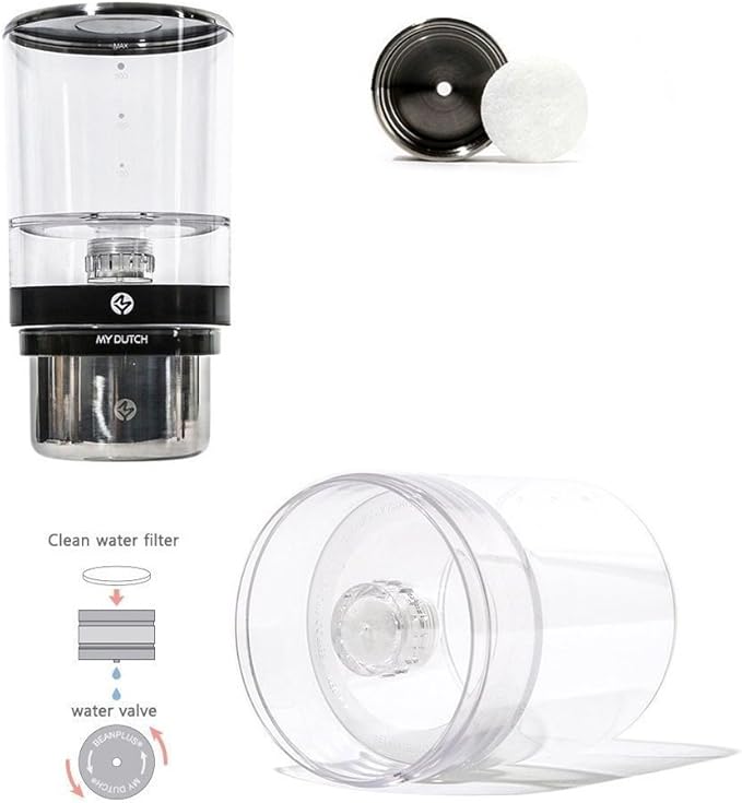 MY DUTCH M550 Cold Brew Dutch Drip type coffee maker hand drip coffee making &amp Simple English User's Guide (Black)