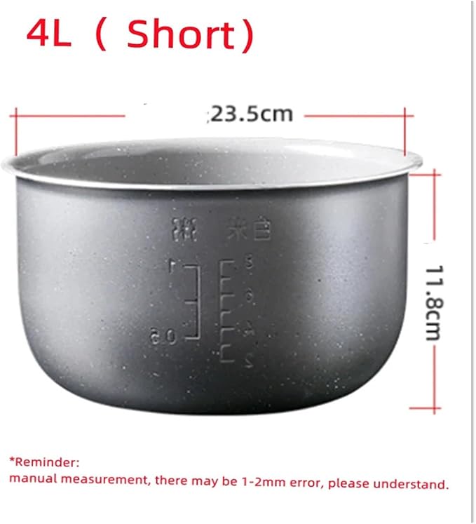 Electric Rice Cooker Inner Pot Compatible With Midea Rice Cooker Liner 3 Liters 4 Liters 5 Liters Medical Stone Ceramic Glaze Inner Pot Core(4L 1)