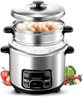 HousewaresRice Cookers and Steamer 304 Stainless Steel Food Rice Cooker with Keep-Warm Function (3L)