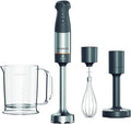 Kenwood Triblade XL+ Hand Blender Removable Steel Bar Equipped with Whisk Chopper and Measuring Cup with 0.75 L Handle Power 1000 Watt Grey