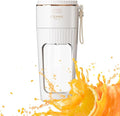 Rechargeable USB Portable Juicer Mixer 18000 RPM 10-Blade Mini Electric Blender 340ML Food-Grade PC Cup with Automatic Cleaning Quick Slurry Discharge for Fresh Fruit Juice/Smoothie Home Use