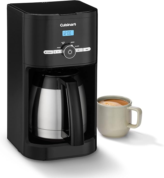 Cuisinart DCC-1170BK 10-Cup Thermal Classic™ Coffeemaker Black with Thermal 10-Cup Programmable &amp GTF Gold Tone Coffee Filter 10-12 Cup